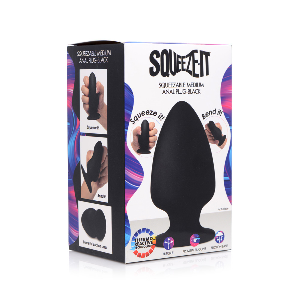 Squeeze-It Squeezable Silicone Anal Plug Medium