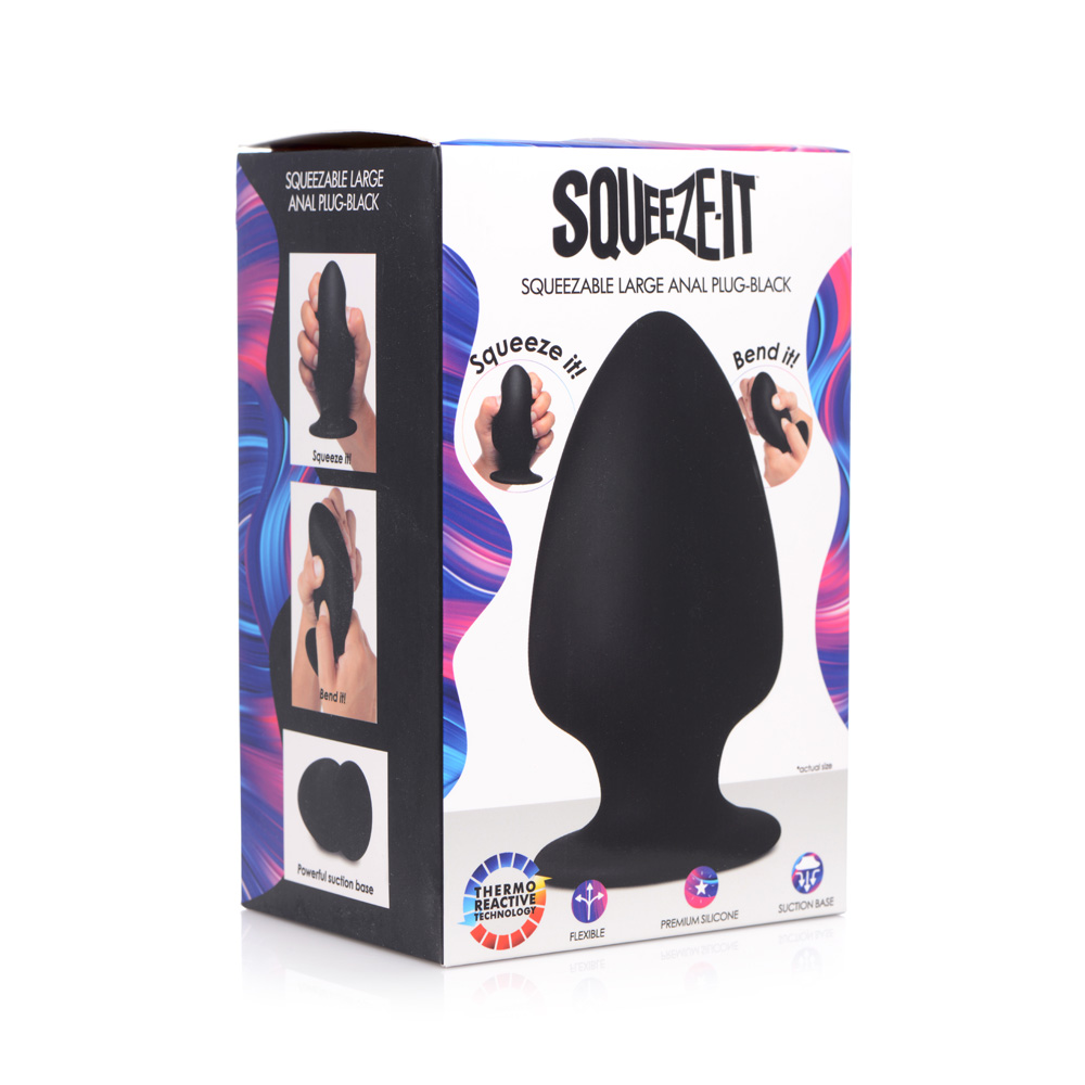Squeeze-It Squeezable Silicone Anal Plug Large
