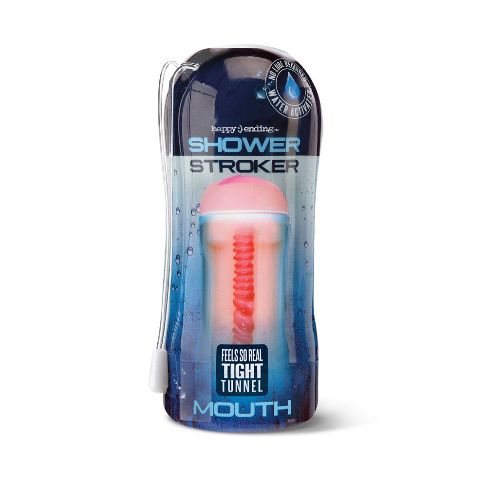 Happy :) Ending Shower Stroker Self Lubricating Mouth