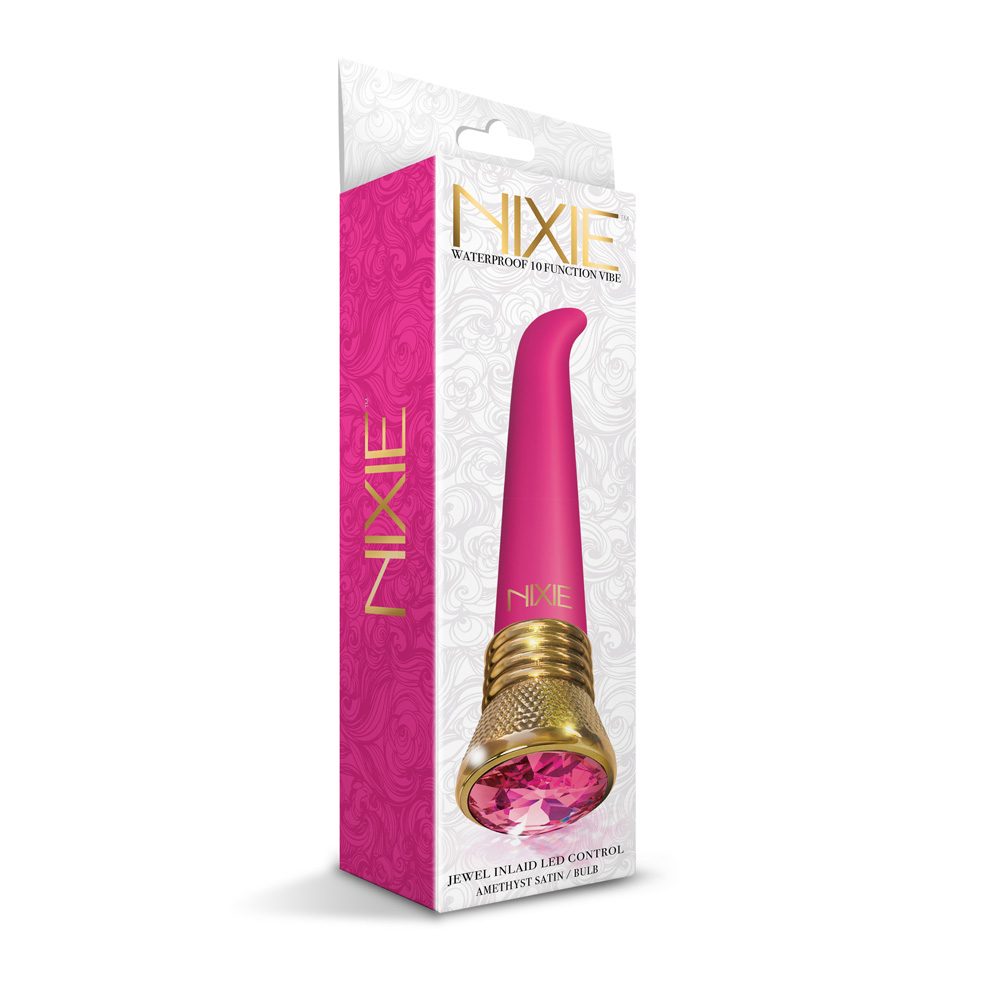 Nixie Jewel Satin G Spot Vibe Pink Tourmaline