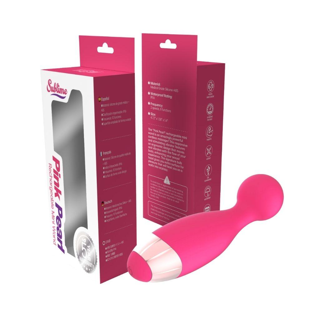 Sublime Pink Pearl Rechargeable Mini Wand Pink