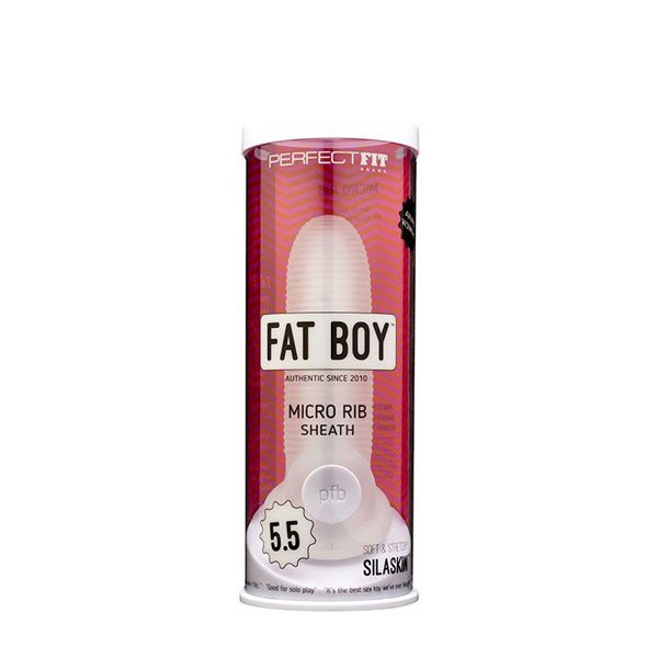Fat Boy Micro Ribbed Sheath 5.5" Clear