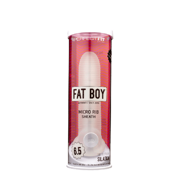 Fat Boy Micro Ribbed Sheath 6.5" Clear