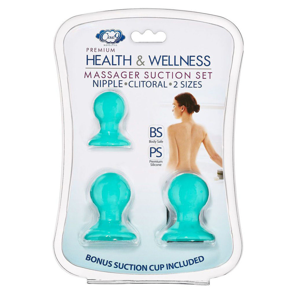 Cloud 9 Health & Wellness Nipple-Clitoral Suction Kit Teal