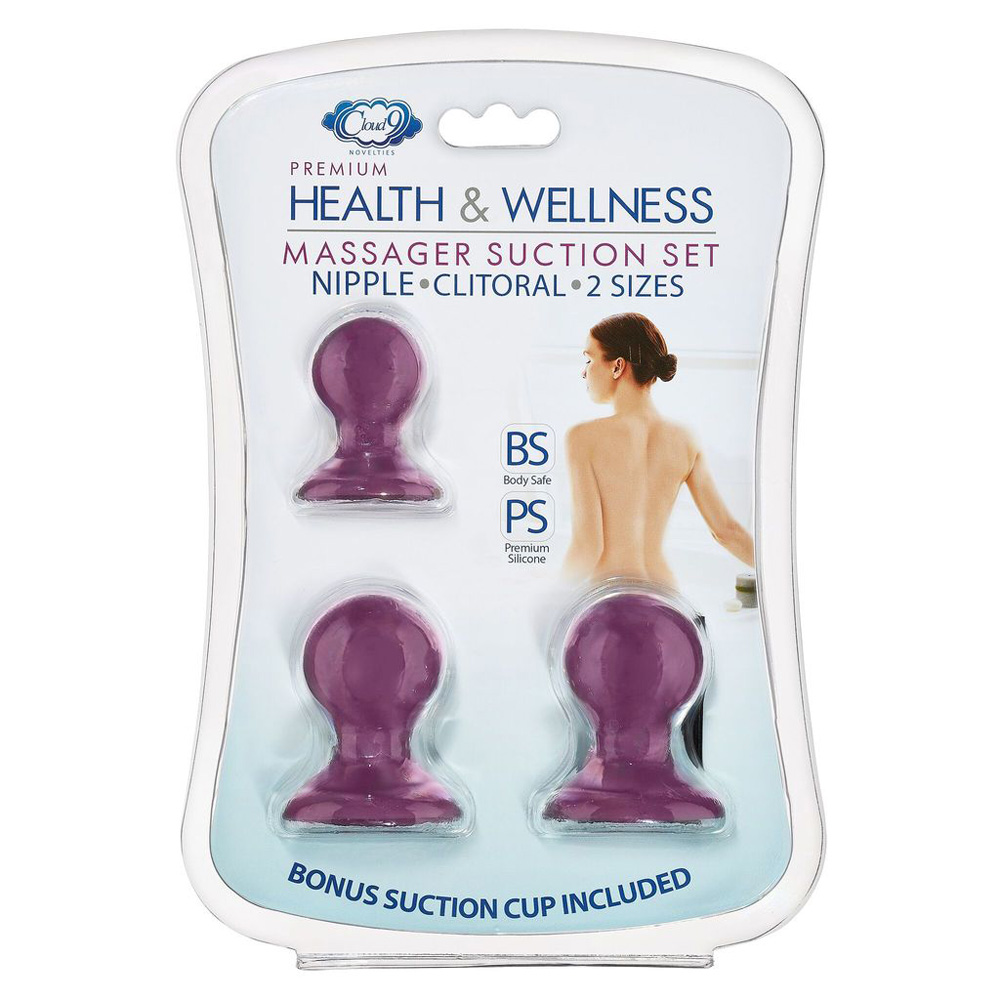 Cloud 9 Health & Wellness Nipple-Clitoral Suction Kit Plum