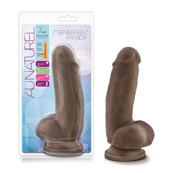 Au Naturel 7" Sensa Feel Fat Boy Chocolate