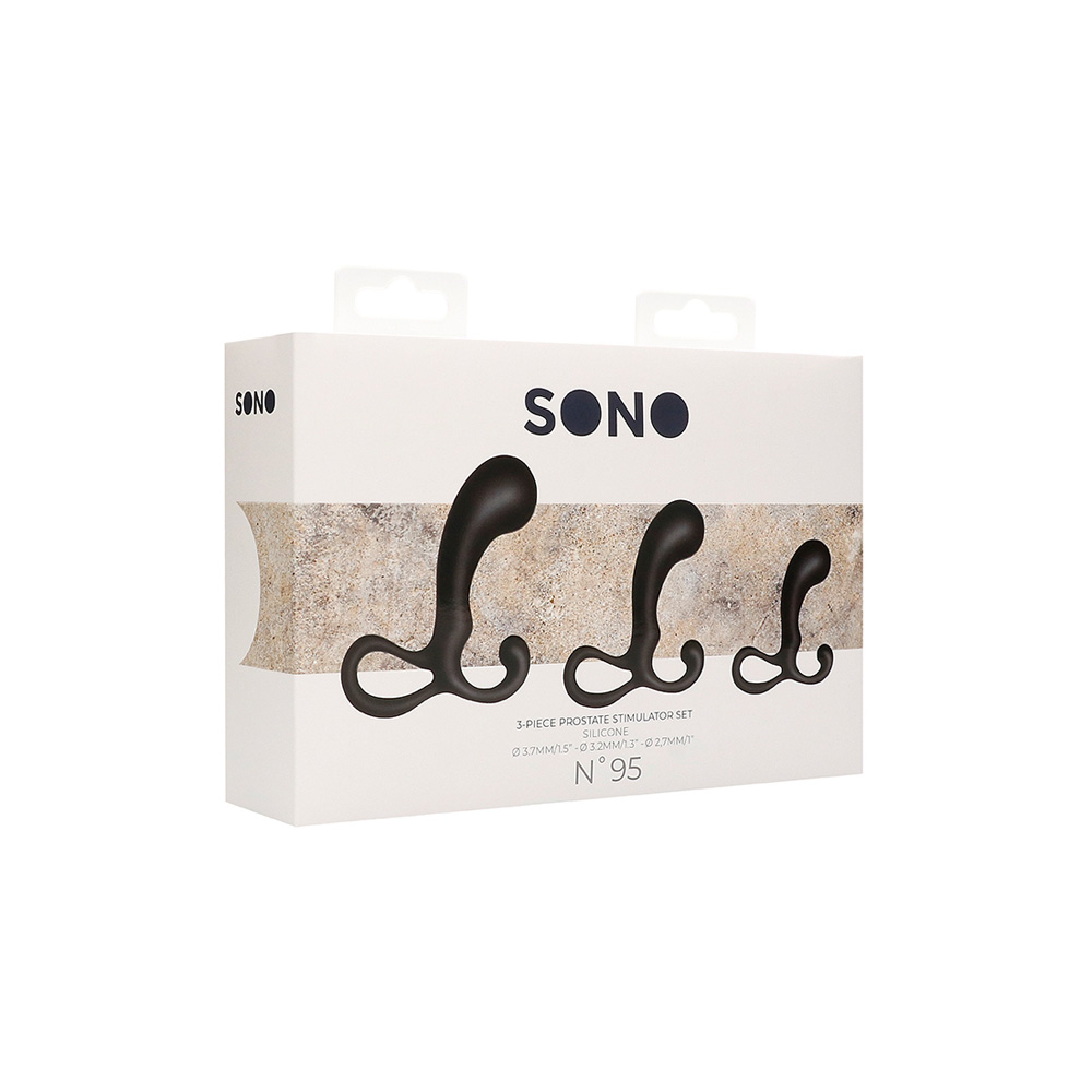 Sono 3 Piece Prostate Stimulator Set Black