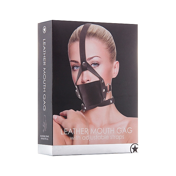 Ouch! Leather Mouth Gag Black