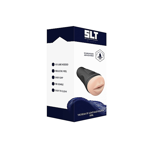 Self Lubrication Easy Grip Masturbator Xl Oral Flesh