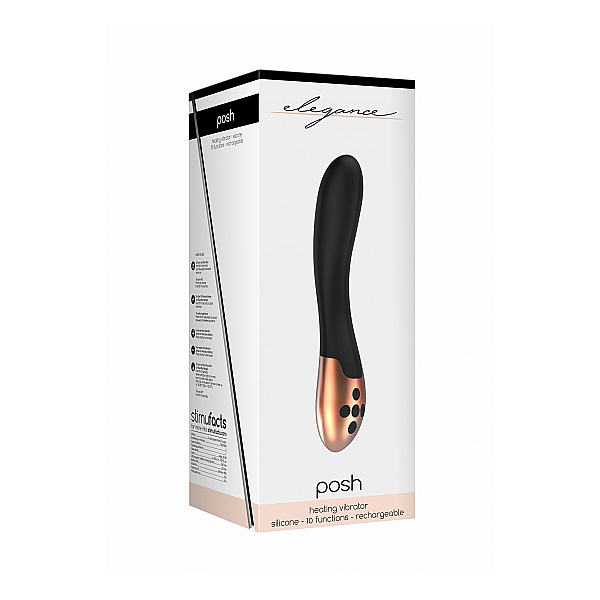 Elegance Heating Vibrator Posh Black Elegance Heating Vibrator Posh Black