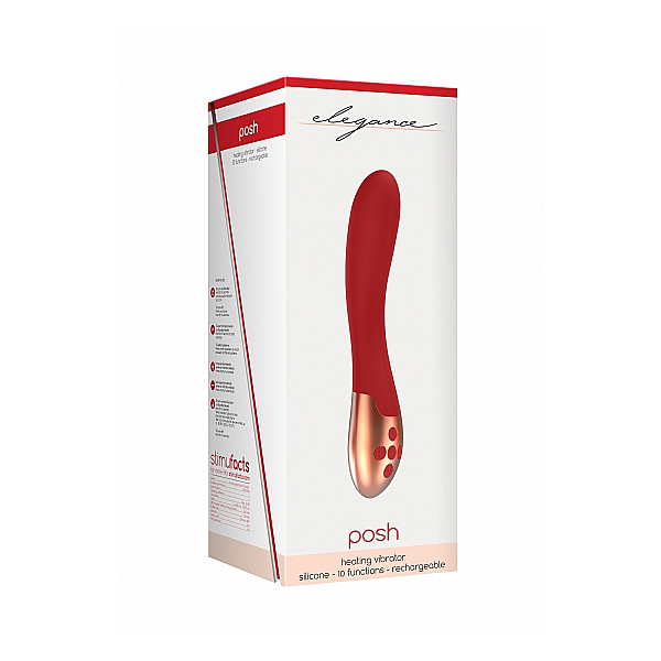 Elegance Heating Vibrator Posh Red Elegance Heating Vibrator Posh Red