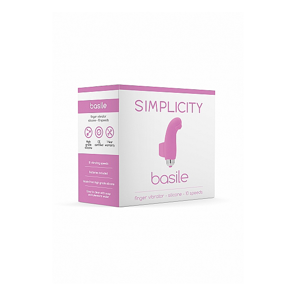 Simplicity Basile Finger Vibrator Pink