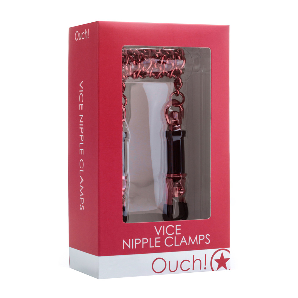 Ouch! Vice Nipple Clamps Red