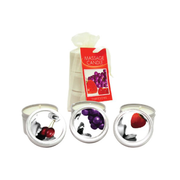 Edible Heart Candle Threesome 3Ct