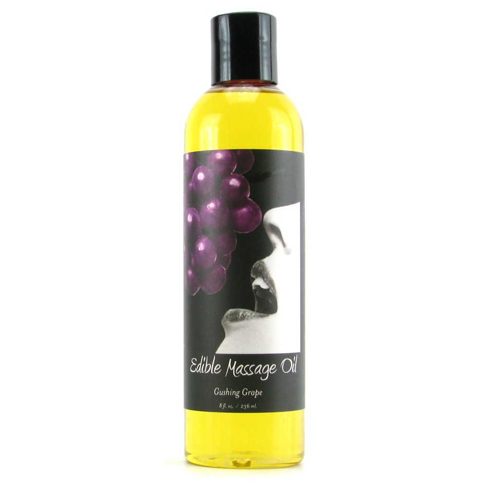 Massage Oil Edible Grape 8 oz.