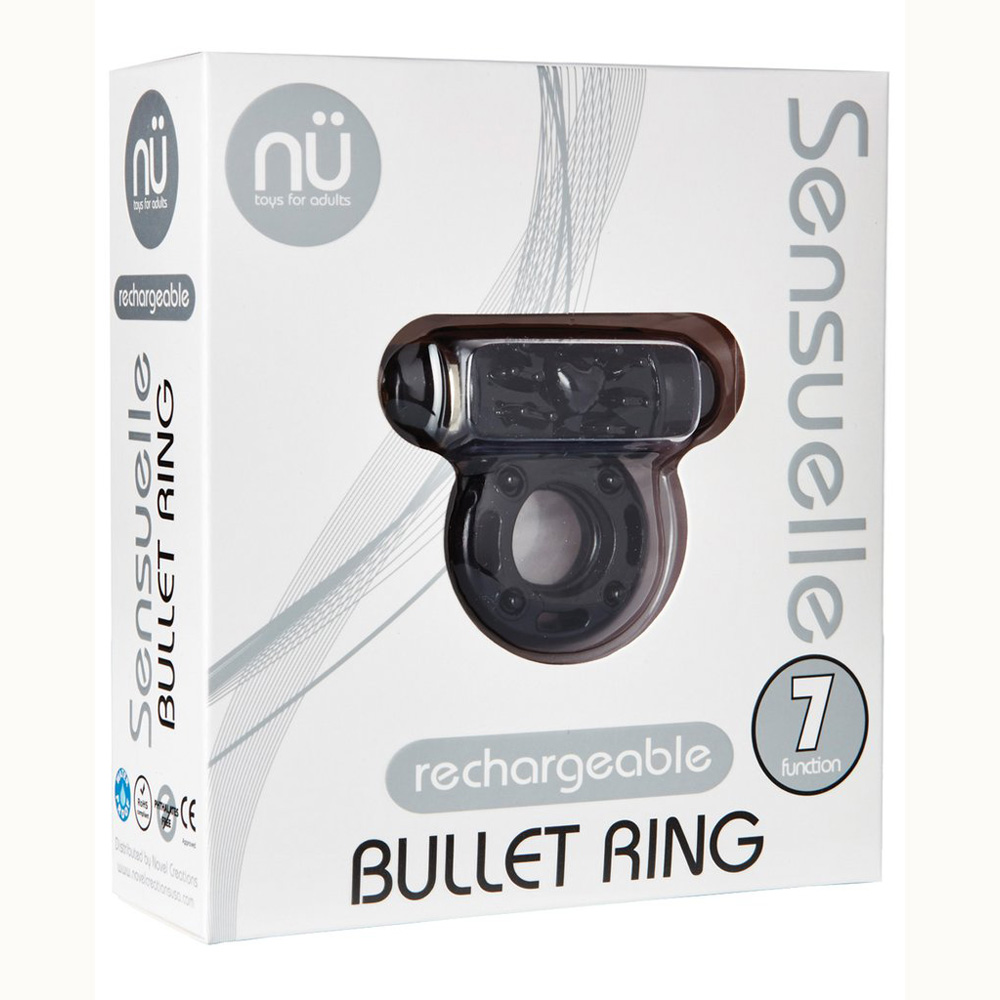 Sensuelle Bullet Ring 7-Function Black