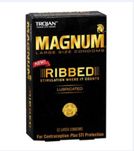 Trojan Magnum Ribbed 3 Pack