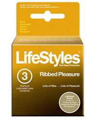 Lifestyles Ribbed Pleasure (3ct)