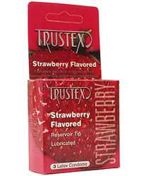 Trustex Strawberry Condoms 3PK
