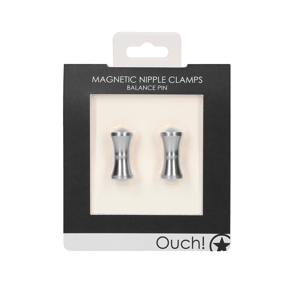Ouch! Magnetic Nipple Clamps Balance Pin Silver