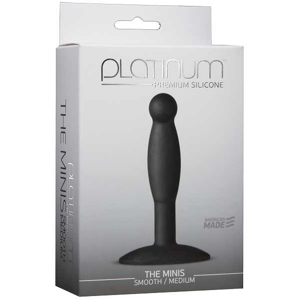 Platinum Premium Silicone - The Minis - Smooth - Medium Black