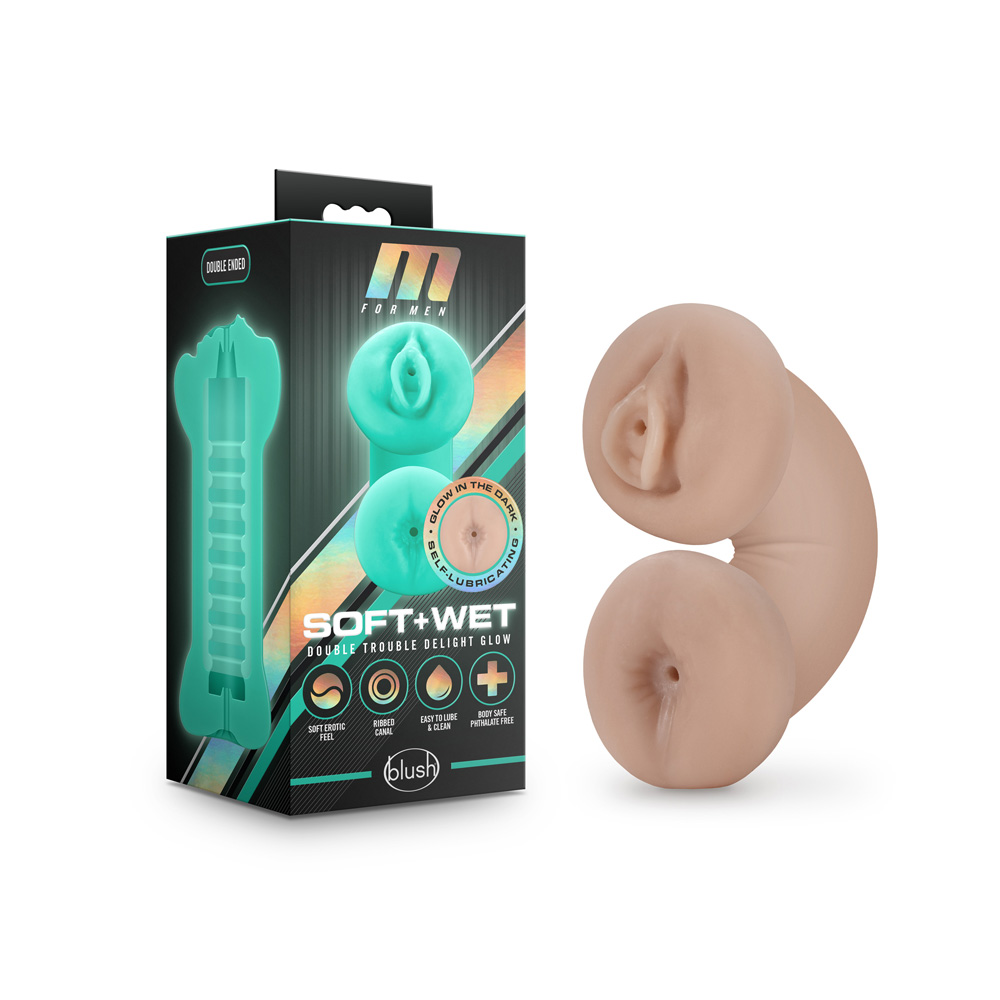 M For Men Soft And Wet Double Trouble Glow In The Dark Vanilla