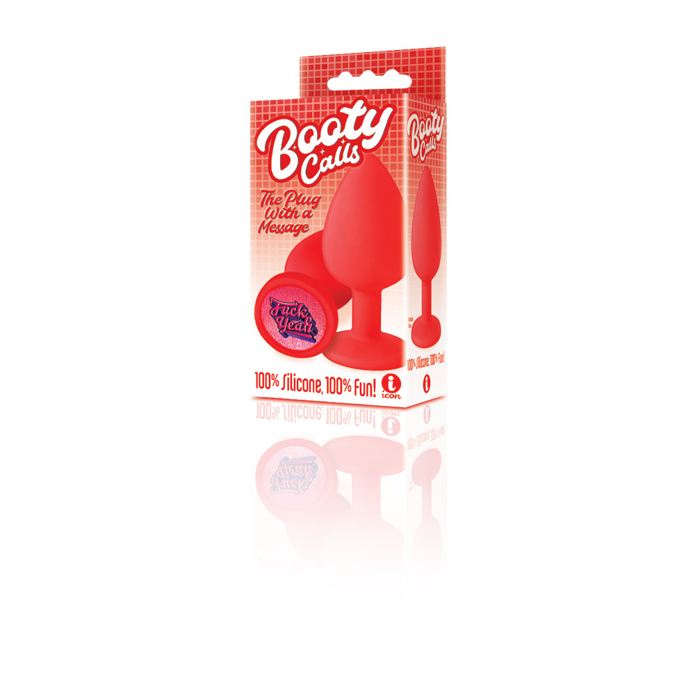 The 9's Booty Calls Silicone Butt Plug Red Fuck Yeah