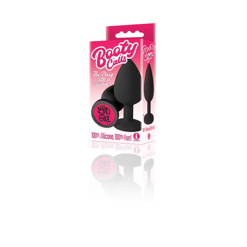 The 9's Booty Calls Silicone Butt Plug Black Bad Girl
