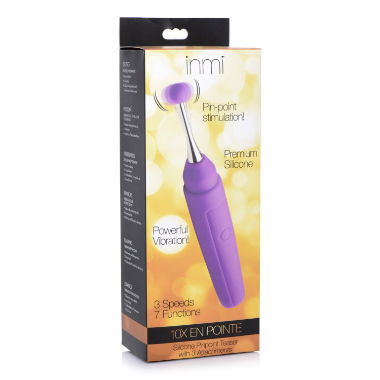 Inmi 10X En Pointe Silicone Pinpoint Teaser With Attachments Inmi 10X En Pointe Silicone Pinpoint Teaser With Attachments