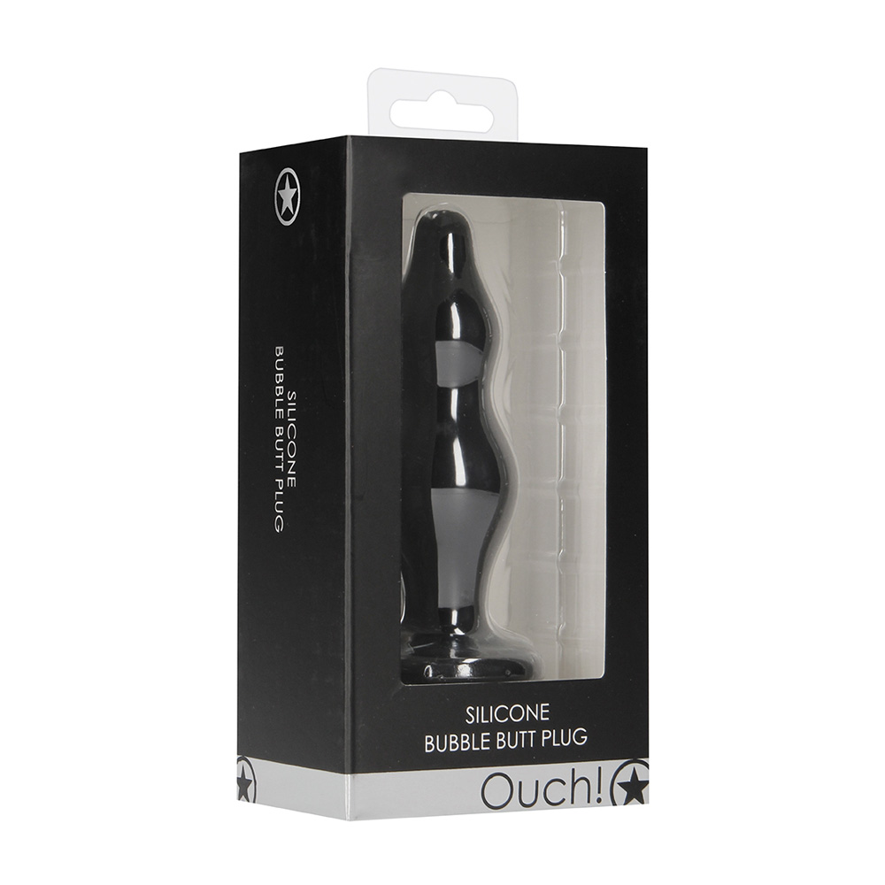 Ouch! Bubble Butt Plug Black