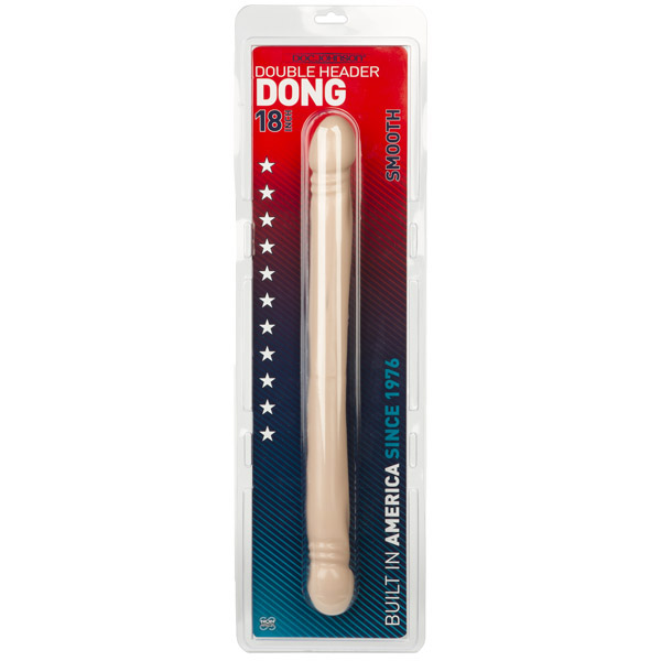 Double Header Dong - 18" - Smooth White