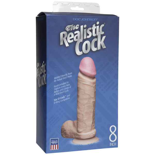 The Realistic Cock - 8" White