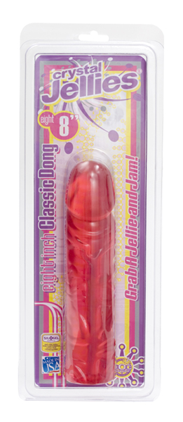 Crystal Jellies - 8" Classic Dong Pink