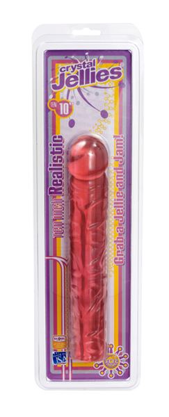 Crystal Jellies - 10" Classic Dong Pink